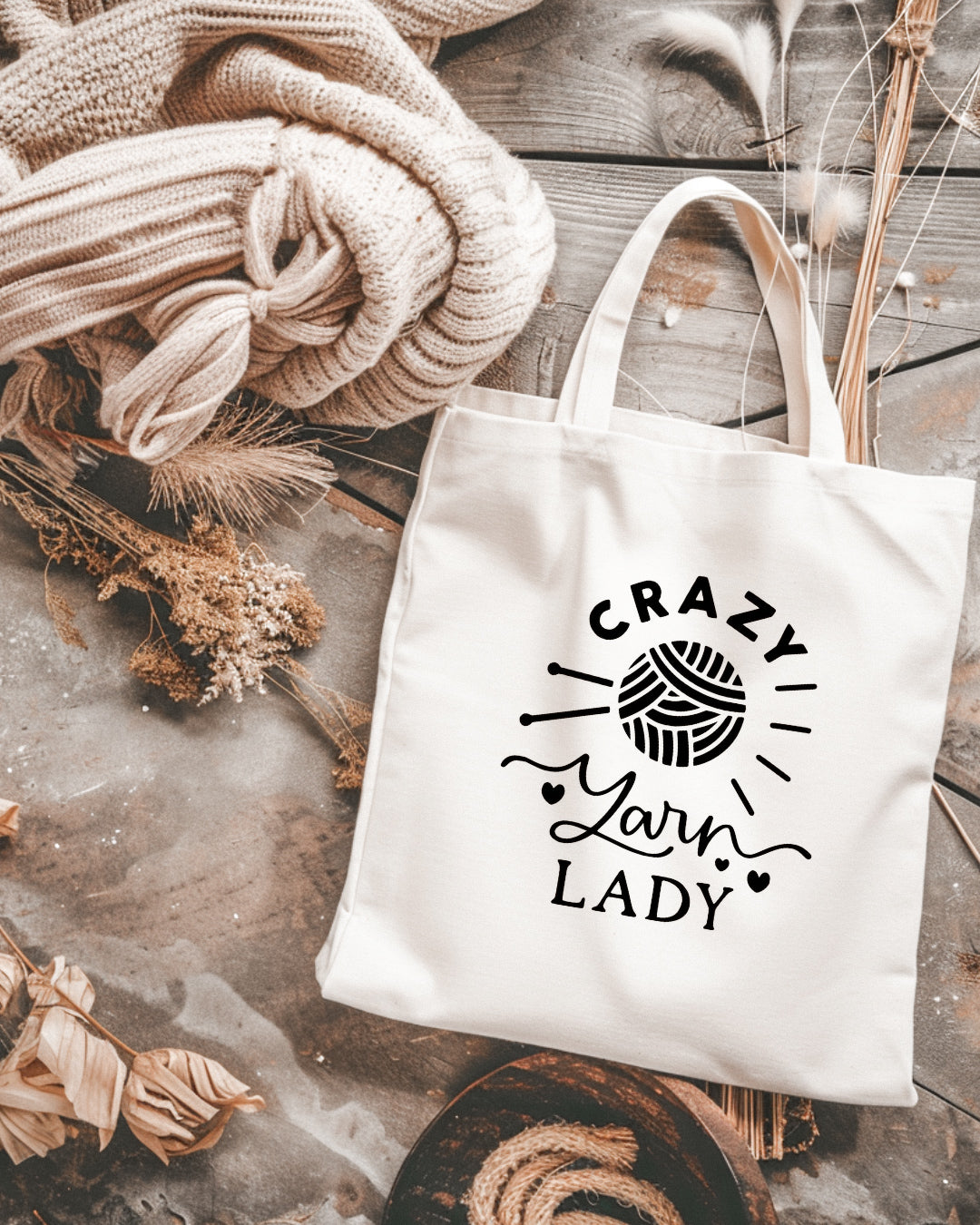 Crazy yarn lady kangaskassi