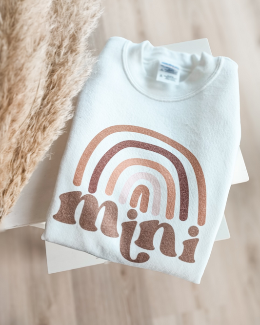 Mini rainbow lasten collegepaita